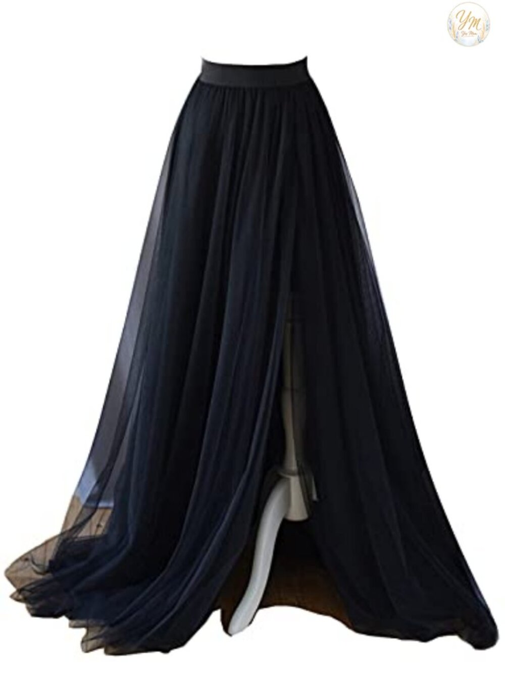 Tulle Long Floor Length Maxi Skirt Adjustable Elastic Waist Prom Party